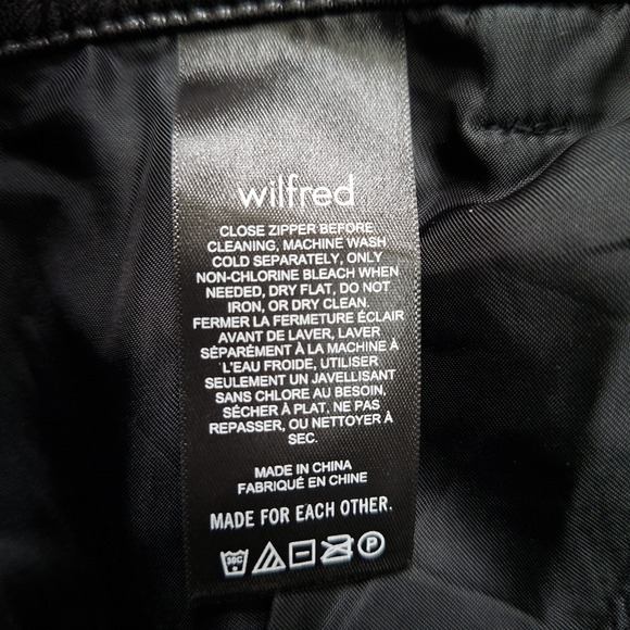 WILFRED Melina Pant High Waisted Black Vegan Leather Pants Sz 6 Aritzia - Picture 9 of 10